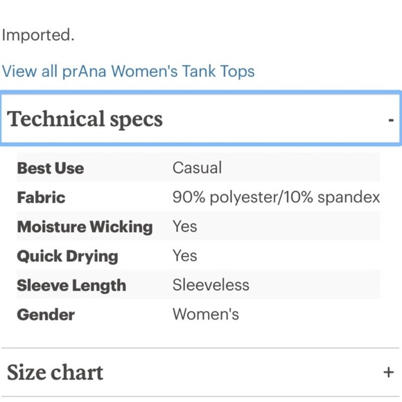 Prana Quinn Chakra Tank Size: Small - Picture 3 of 13